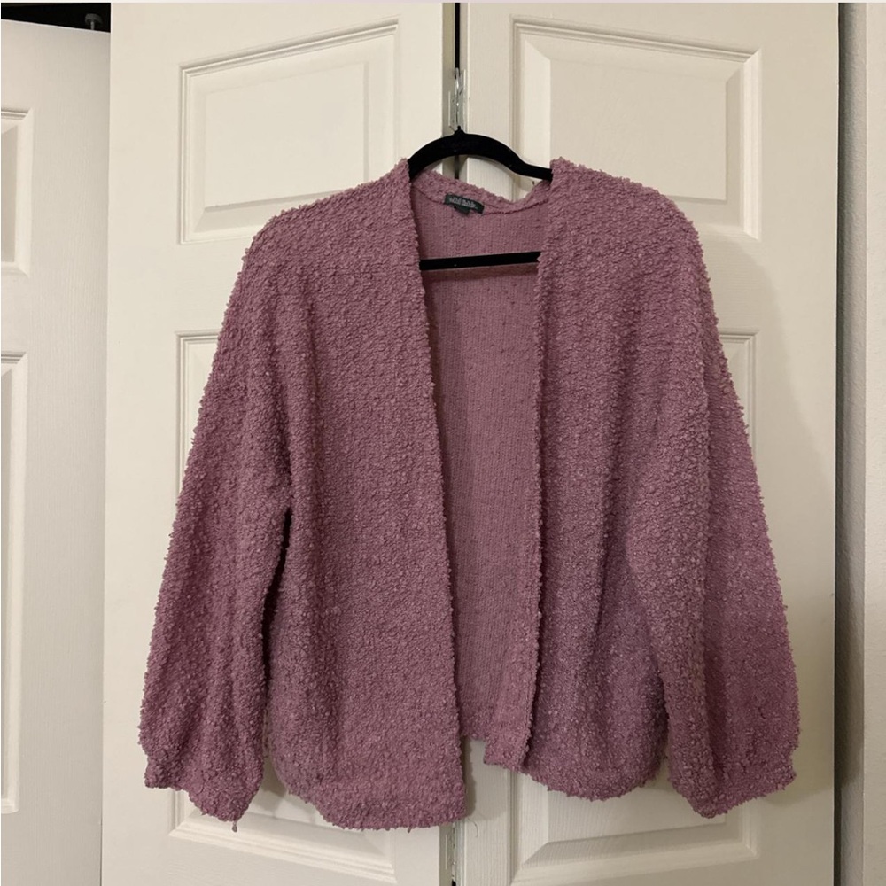Wild Fable Textured Mauve Cardigan